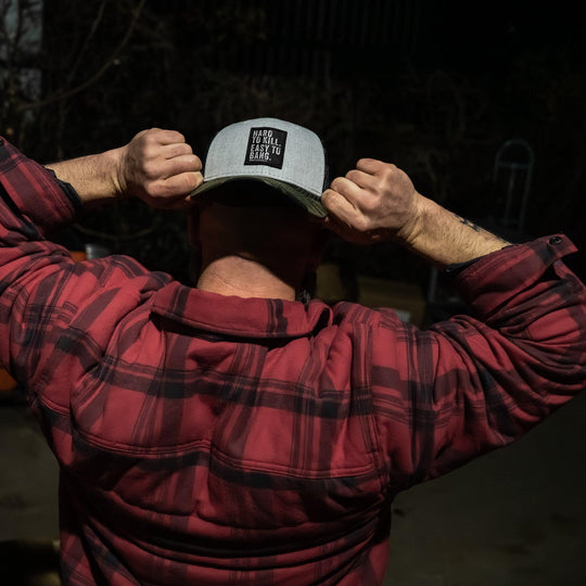 One Revolver Surfboards - Hard to Kill. Easy to Bang. Patch Snapback Hat HEADWEAR