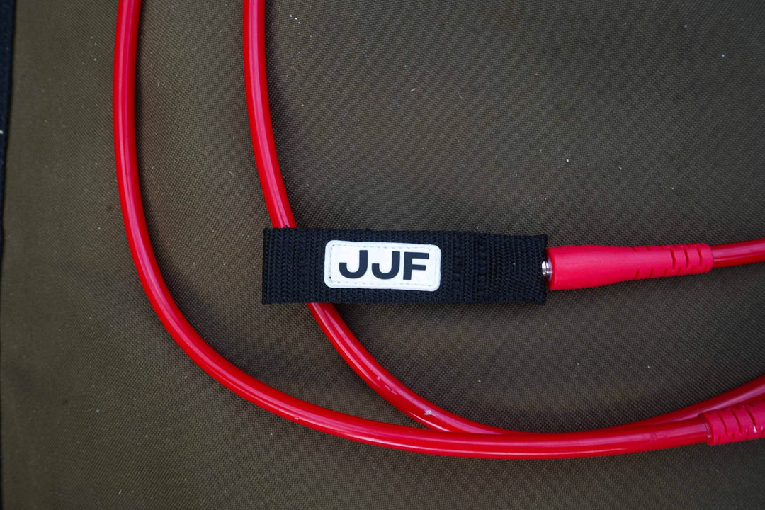 JJF Heavy Water 9' Leash - Night/Red - One Revolver Surfboards