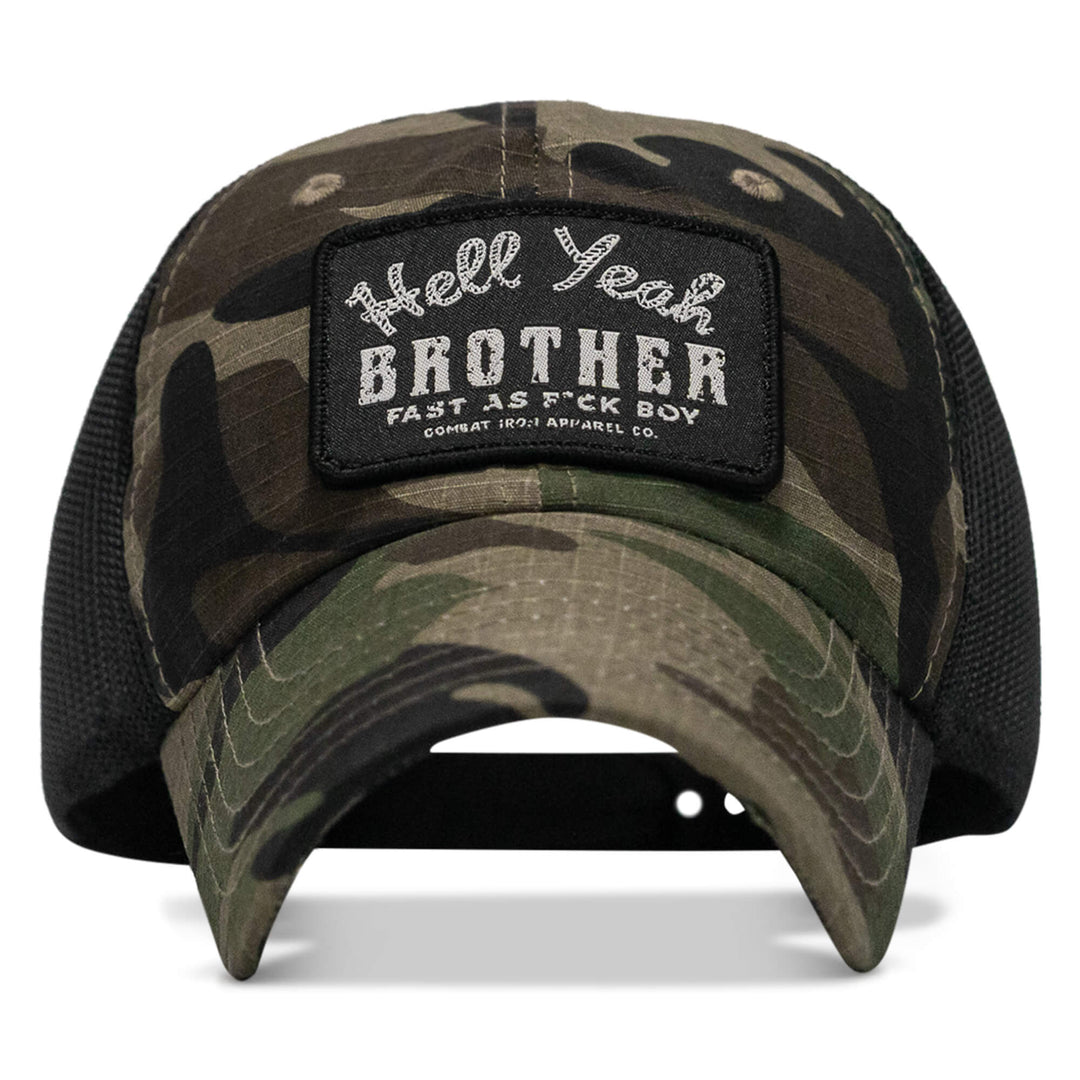 One Revolver Surfboards - Hell Yeah Brother Patch Tactical Ripstop Mesh Snapback Hat HEADWEAR