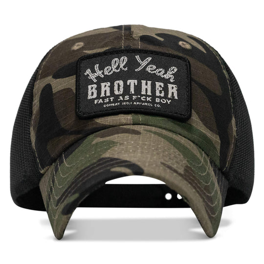 One Revolver Surfboards - Hell Yeah Brother Patch Tactical Ripstop Mesh Snapback Hat HEADWEAR