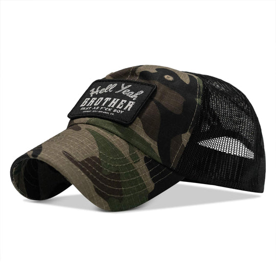 One Revolver Surfboards - Hell Yeah Brother Patch Tactical Ripstop Mesh Snapback Hat HEADWEAR