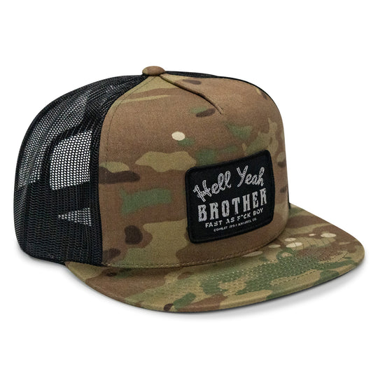 One Revolver Surfboards - Hell Yeah Brother Flatbill SnapBack Hat HEADWEAR
