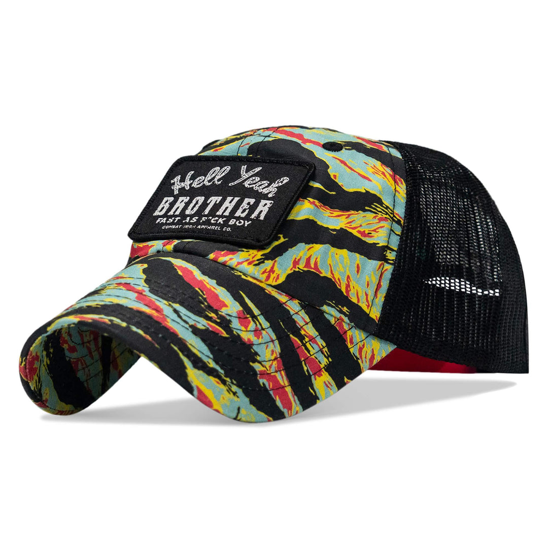 One Revolver Surfboards - Hell Yeah Brother Patch Tactical Ripstop Mesh Snapback Hat HEADWEAR