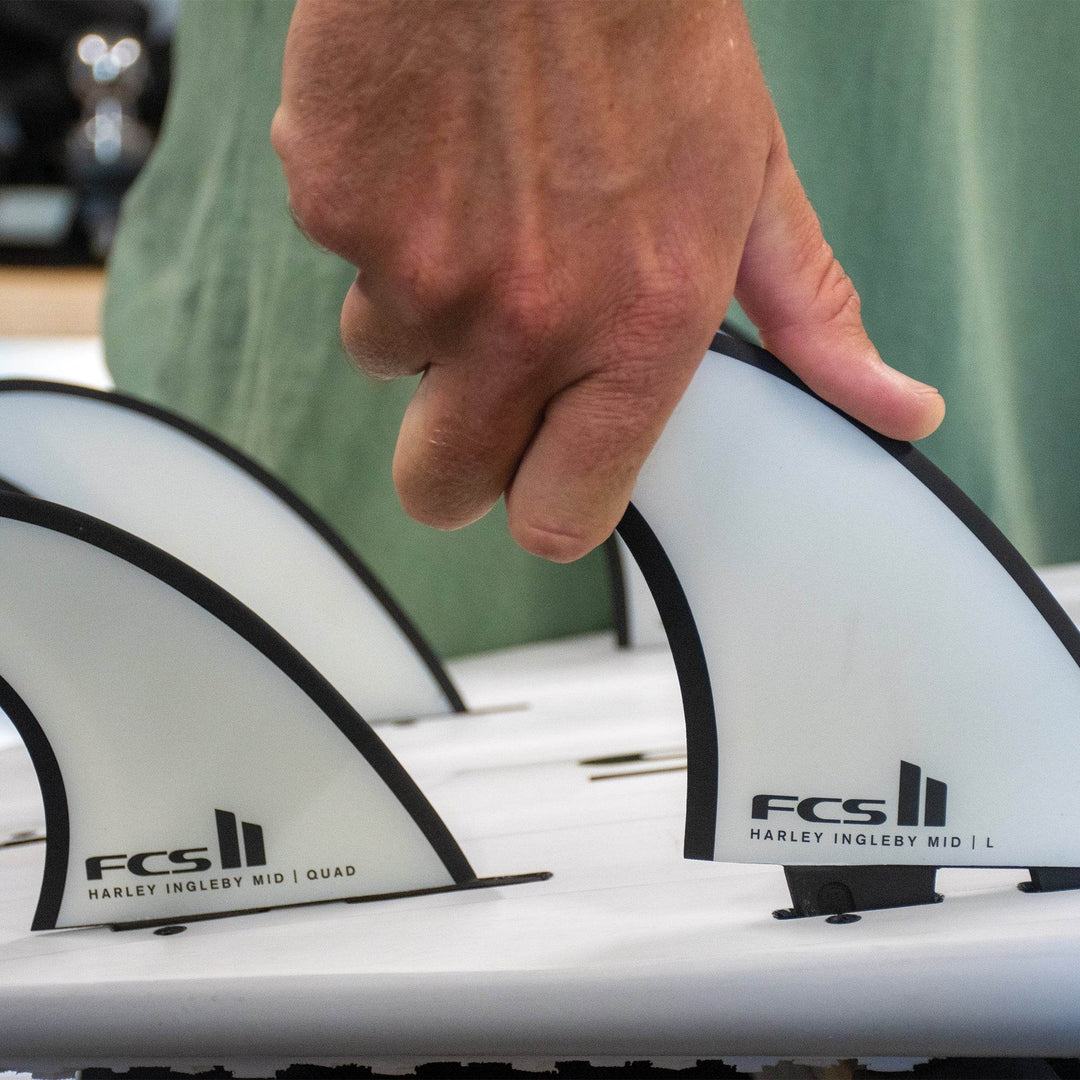 FCS II Harley Mid Tri-Quad Fin Set - One Revolver Surfboards
