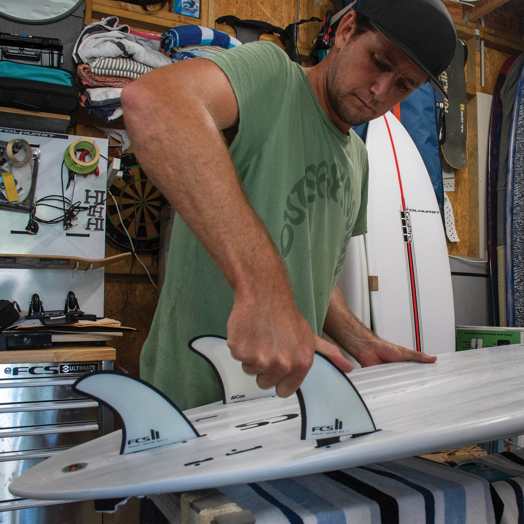 FCS II Harley Mid Tri-Quad Fin Set - One Revolver Surfboards