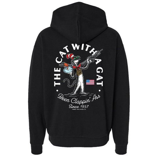 Cat with a Gat Remix Men's Hoodie - One Revolver Surfboards