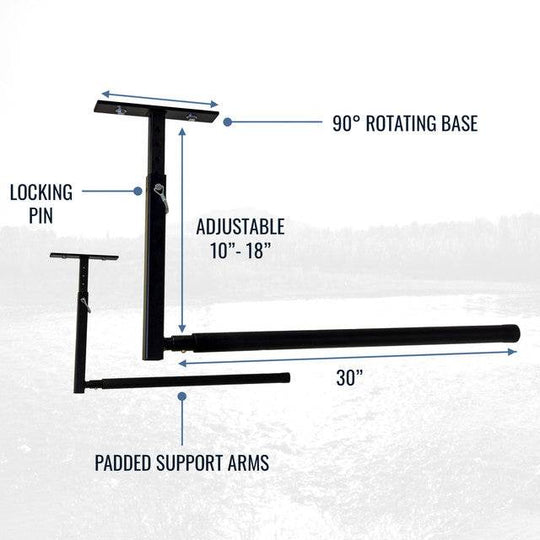 Hi-Port 2 | SUP & Surfboard Adjustable Ceiling Storage Rack | Single | Holds 75 lbs - One Revolver Surfboards