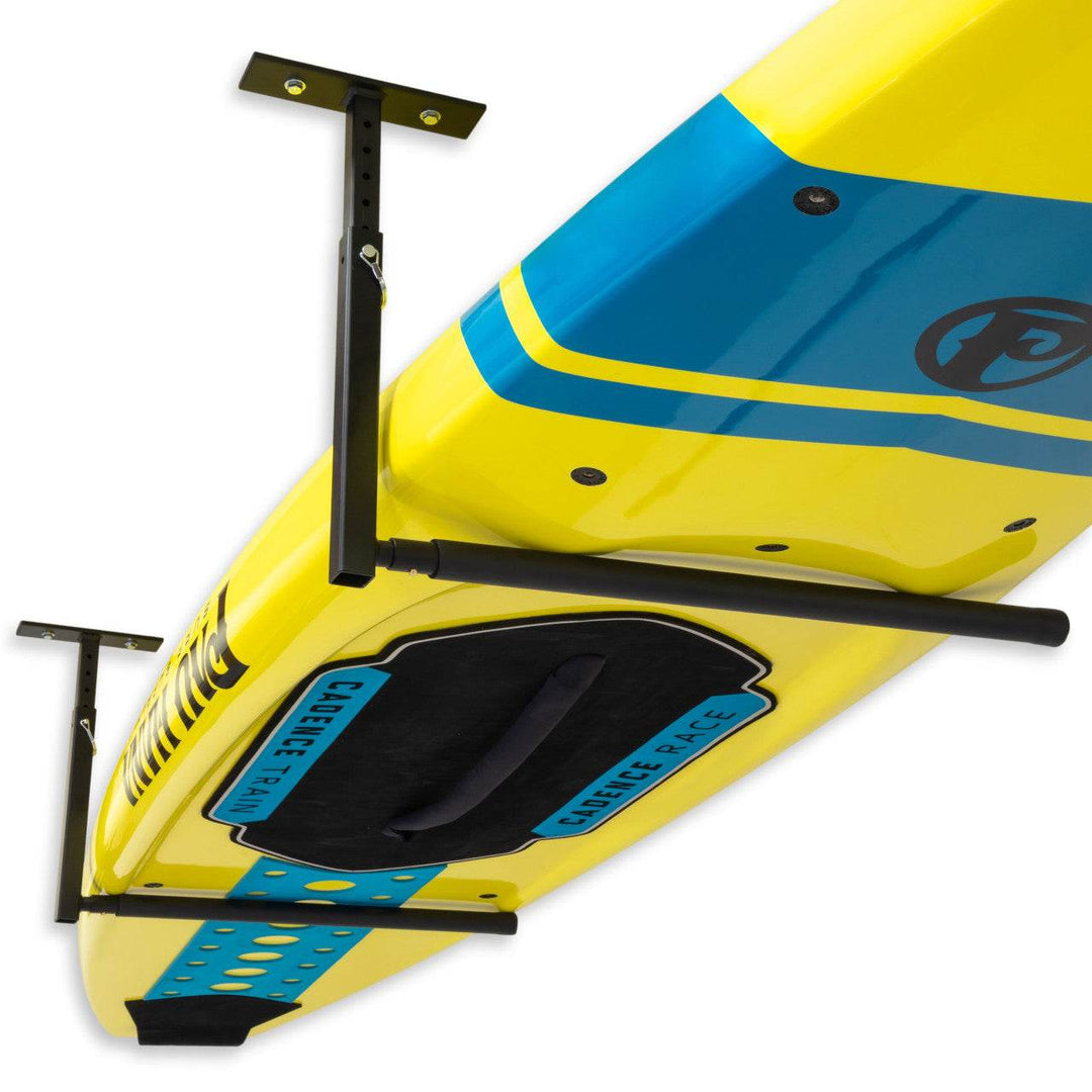 Hi-Port 2 | SUP & Surfboard Adjustable Ceiling Storage Rack | Single | Holds 75 lbs - Ceiling - One Revolver Surfboards