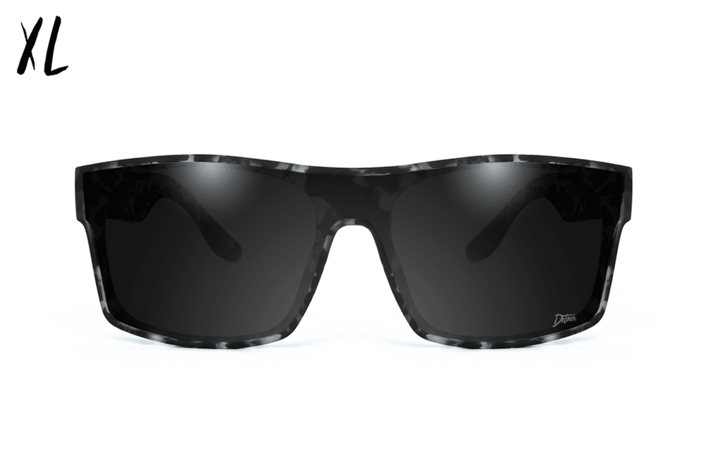 Horizon XL - Gray Tortoise - Jet Black Polarized - One Revolver Surfboards