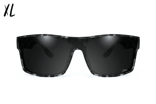 Horizon XL - Gray Tortoise - Jet Black Polarized - One Revolver Surfboards