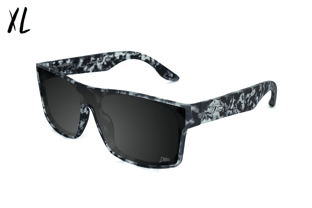 Horizon XL - Gray Tortoise - Jet Black Polarized - One Revolver Surfboards