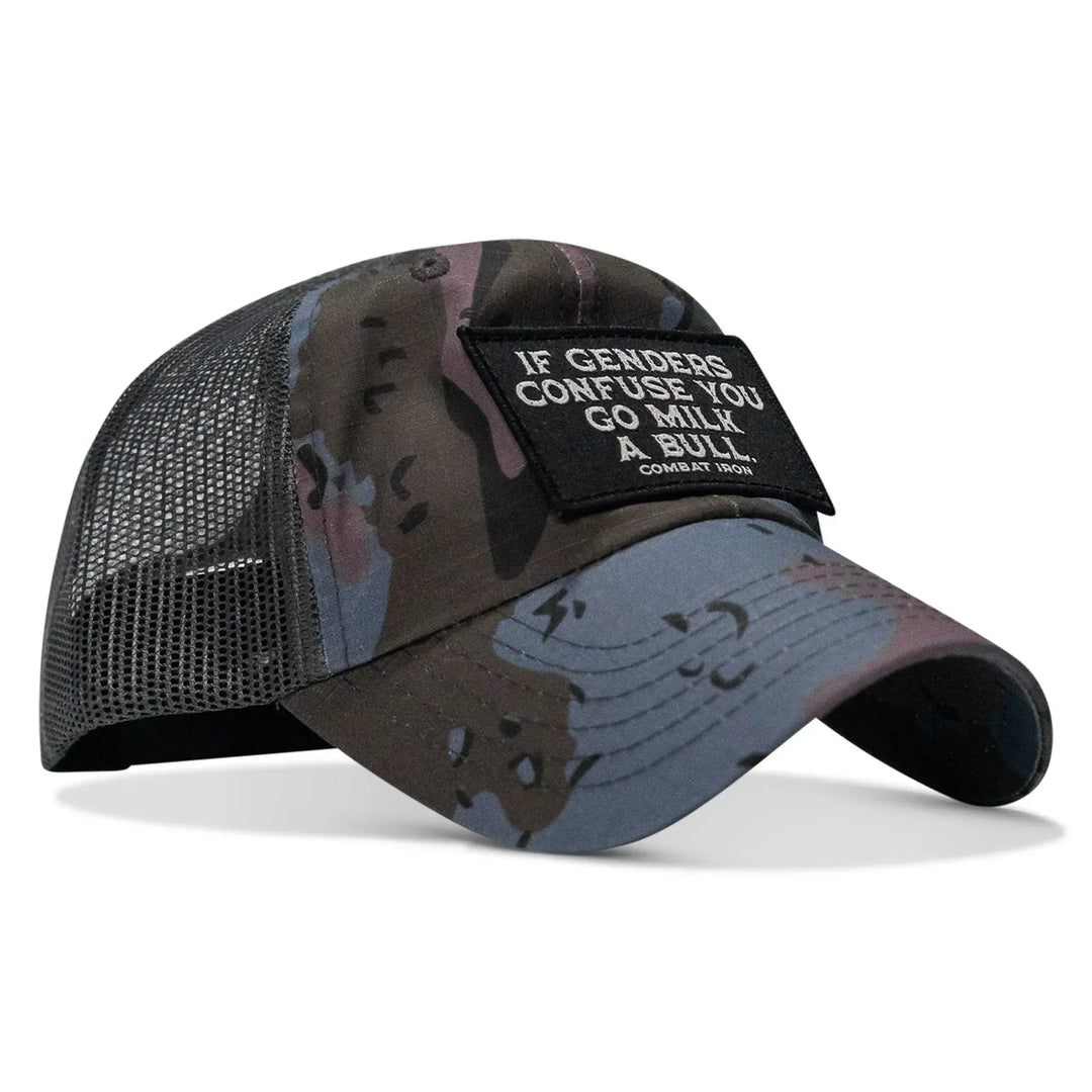 One Revolver Surfboards - If Genders Confuse You Go Milk A Bull Patch Ripstop Tactical Hat HEADWEAR