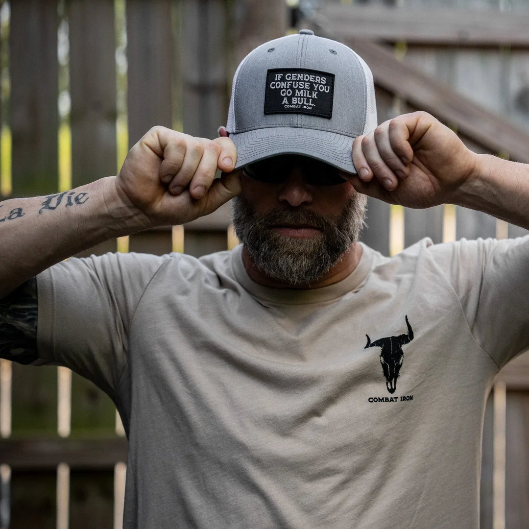 One Revolver Surfboards - If Genders Confuse You, Go Milk A Bull Patch Snapback Hat HEADWEAR