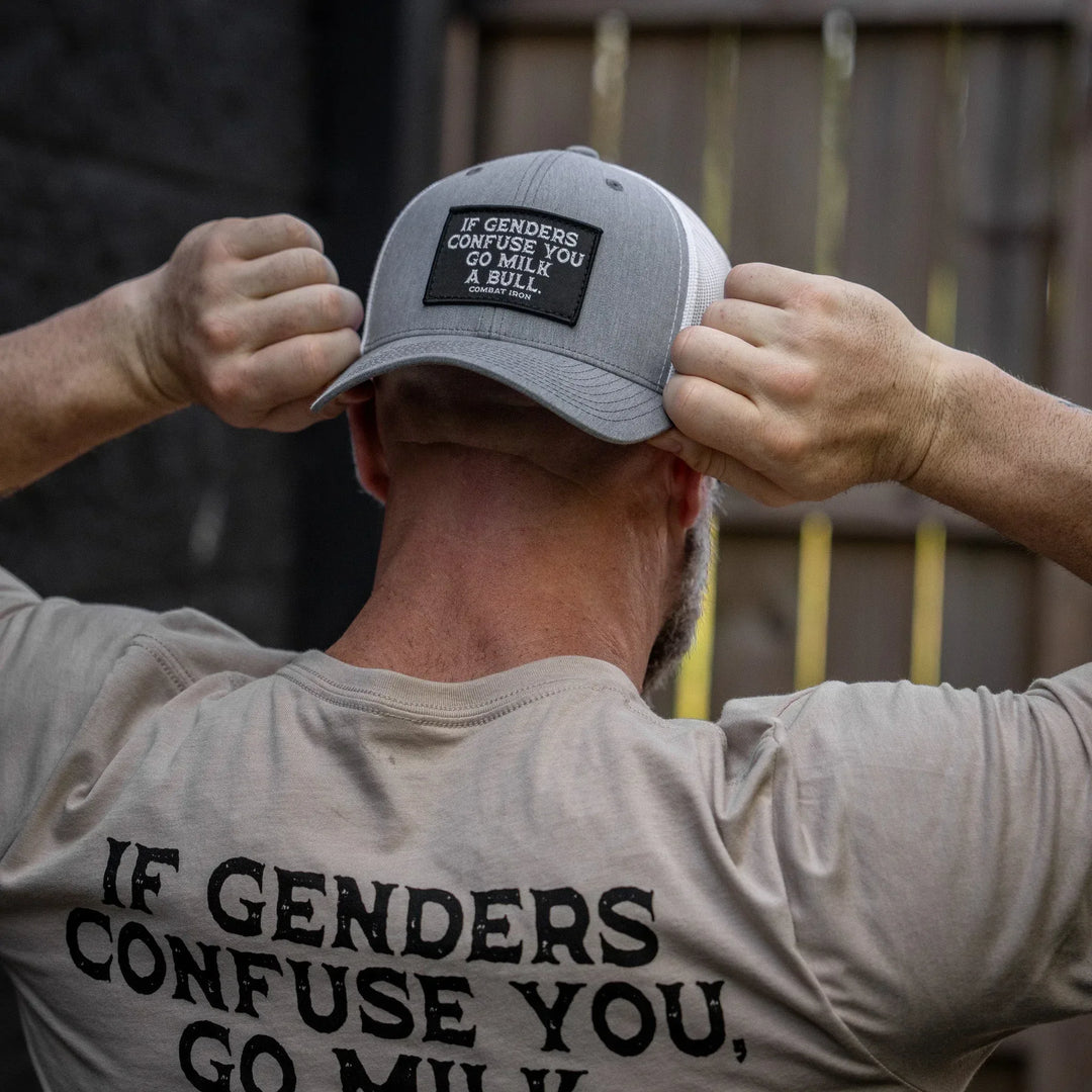One Revolver Surfboards - If Genders Confuse You, Go Milk A Bull Patch Snapback Hat HEADWEAR