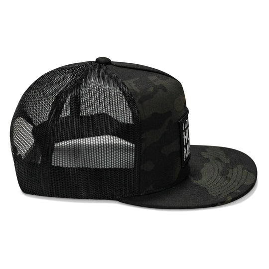 I Love Hot Moms Patch Flatbill Snapback Hat