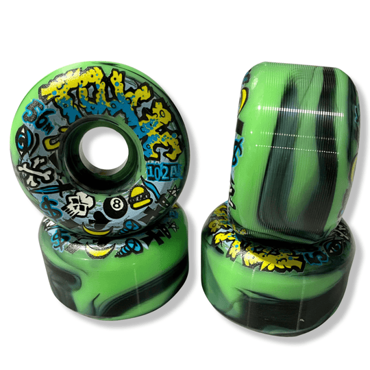 Toxic Team VERY HARD Wheels 56mm/102a - Skateboard Wheels - One Revolver Surfboards