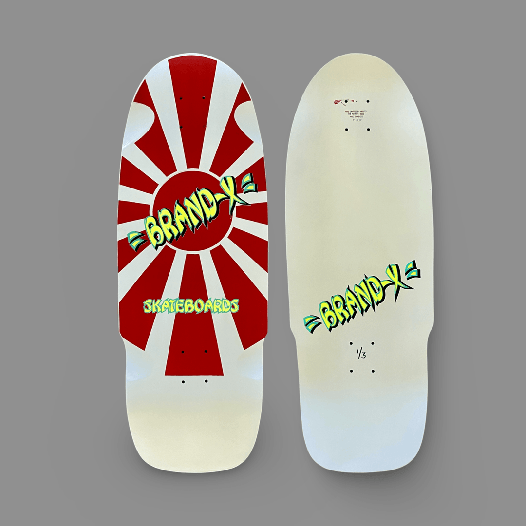 Rising Sun 11”x31” Stinger Deck - HAND PAINTED (1 of 3) - Skateboard Decks - One Revolver Surfboards