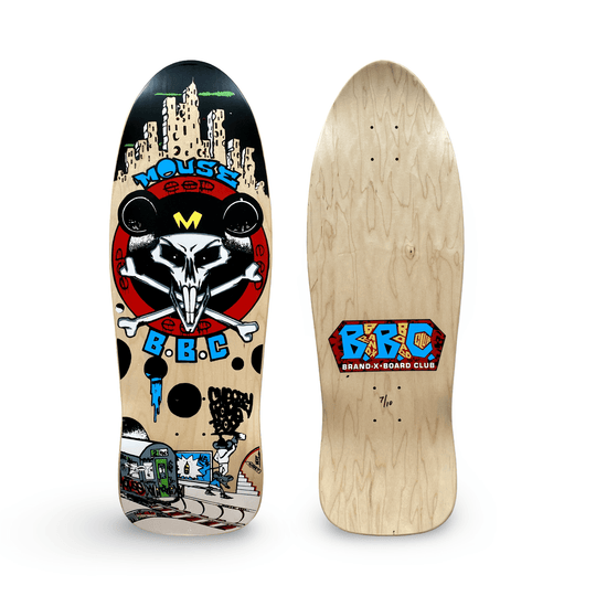 BBC Jamie Mosberg Mouse Skull 10.3”x31” HAND-PAINTED, LIMITED EDITION (1 of 10) - One Revolver Surfboards