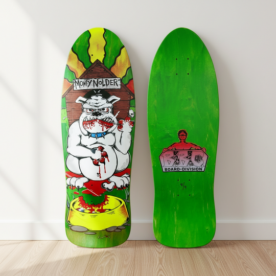 Monty Nolder BBC Bulldog (#1) LIMITED EDITION Deck 10.25"x31" HAND-PAINTED (1 of 9)