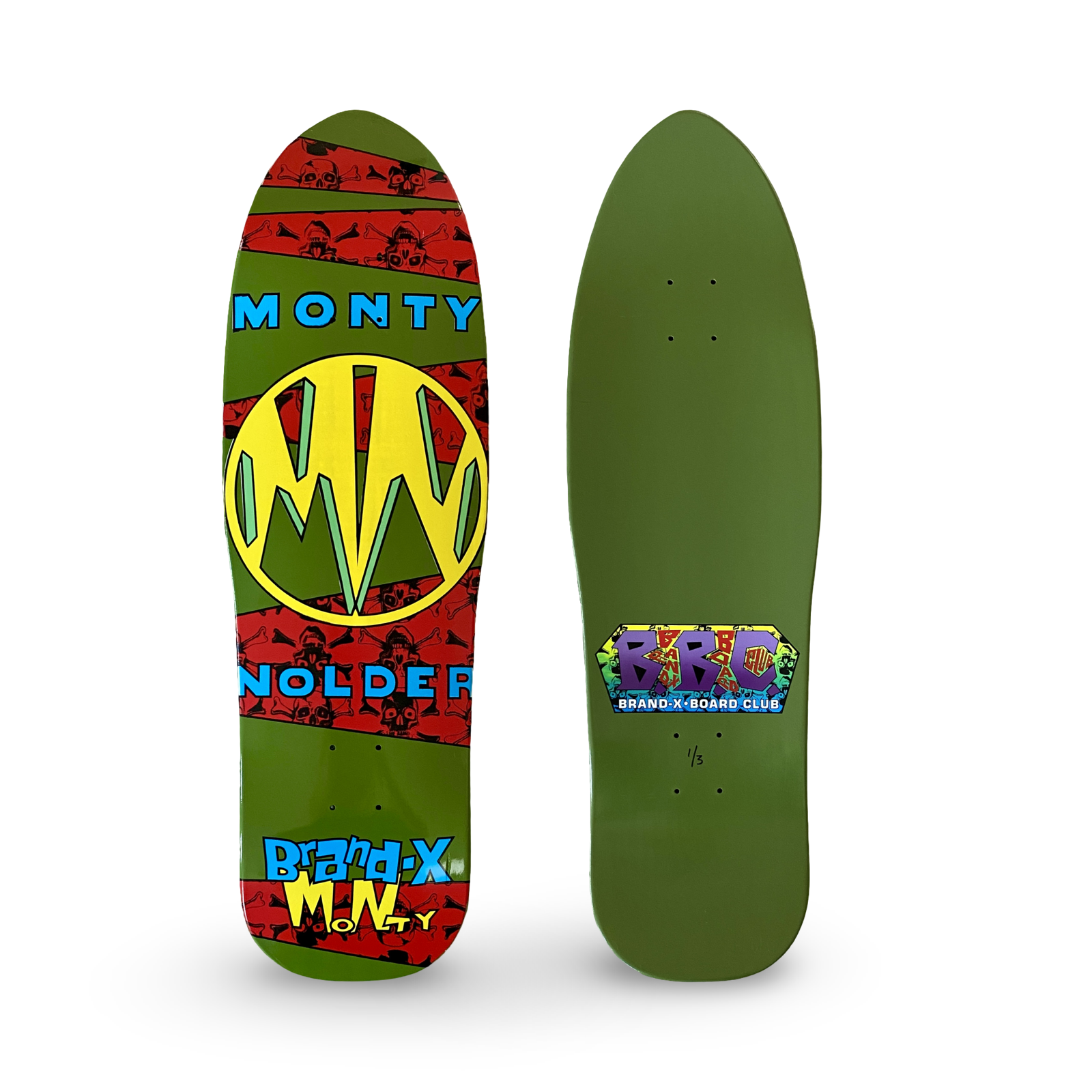 Monty Nolder BBC Limited Edition Deck 9.5"x32" HAND PAINTED (1 of 3) - One Revolver Surfboards