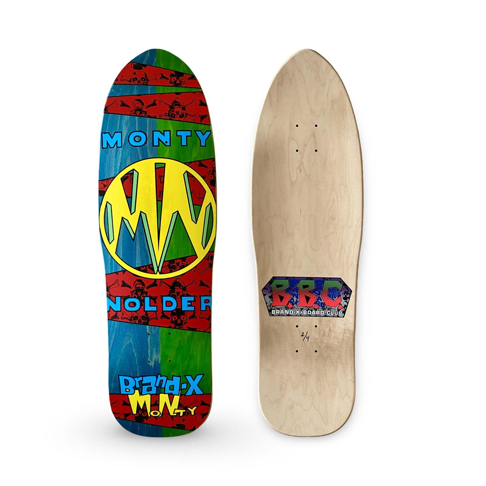Monty Nolder BBC LIMITED EDITION Deck 9.5"x32" HAND PAINTED (1 of 4) - One Revolver Surfboards
