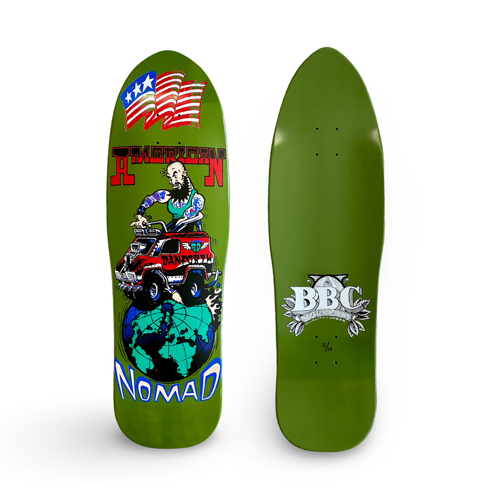 Bill Danforth Nomad Van BBC Limited Edition, Deck 9.5"x32" HAND-PAINTED (1 of 10) - One Revolver Surfboards