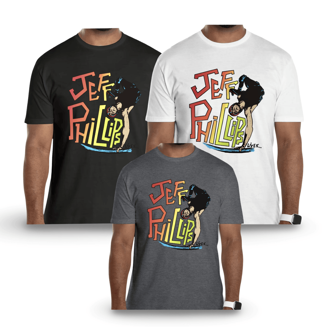 Jeff Phillips Lives Shirt or Hoodie (PRE-ORDER, OCTOBER) - One Revolver Surfboards