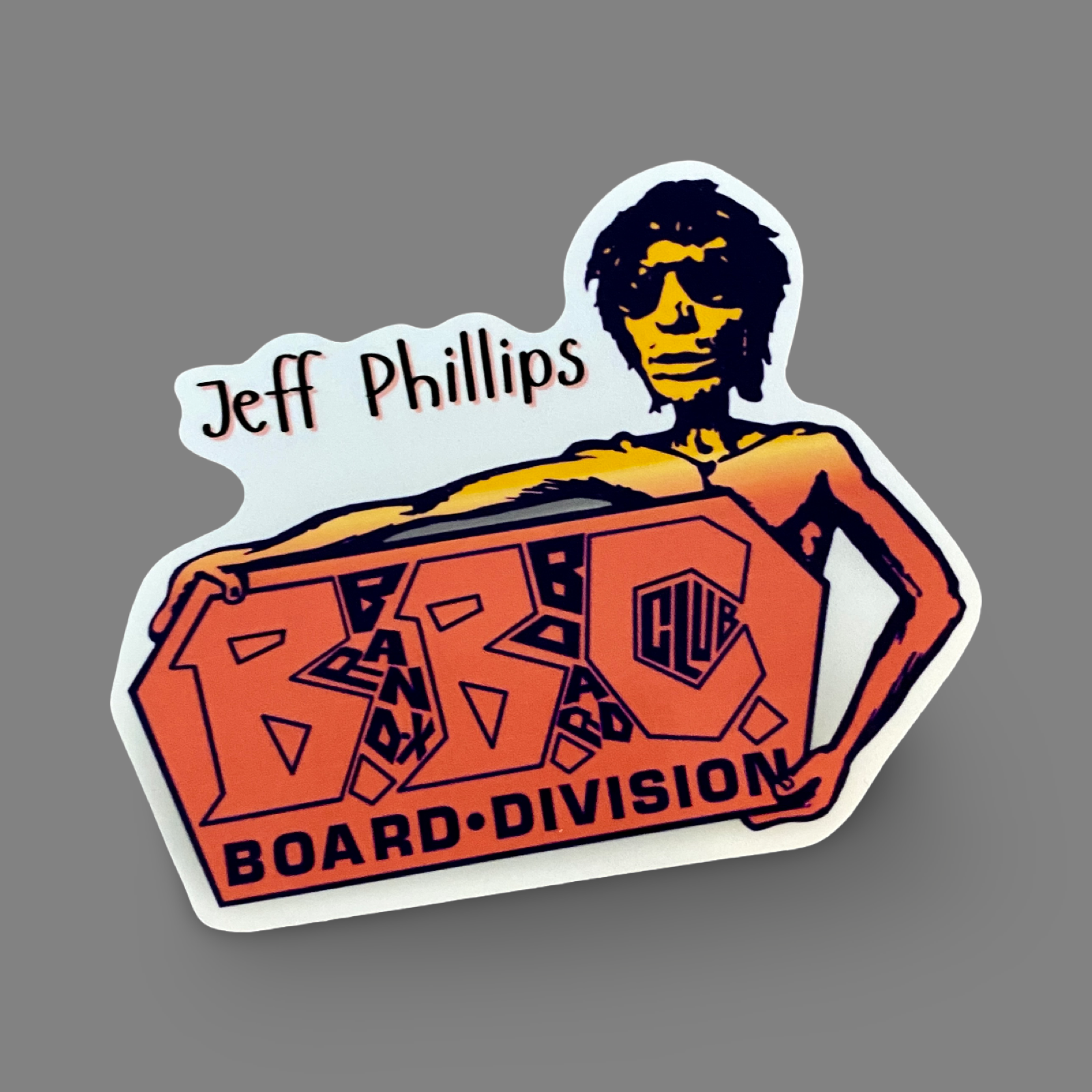Jeff Phillips Tribute BBC Sticker 4.5" - One Revolver Surfboards