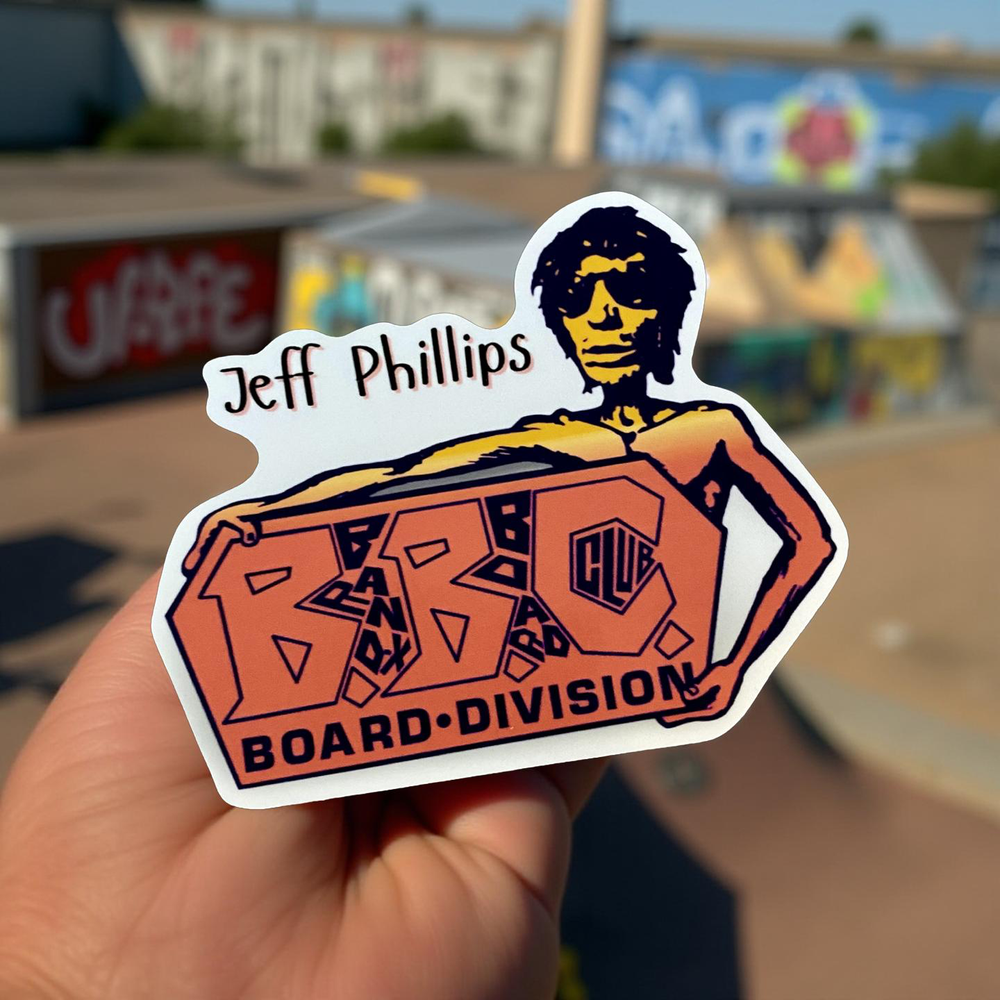 Jeff Phillips Tribute BBC Sticker 4.5