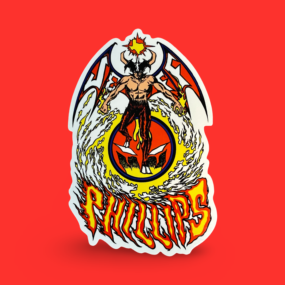 Jeff Phillips Devil Man Sticker 5"