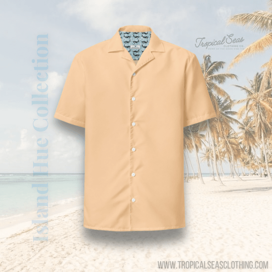 Labelless Clownfish Orange Button Down Camp Shirt - One Revolver Surfboards