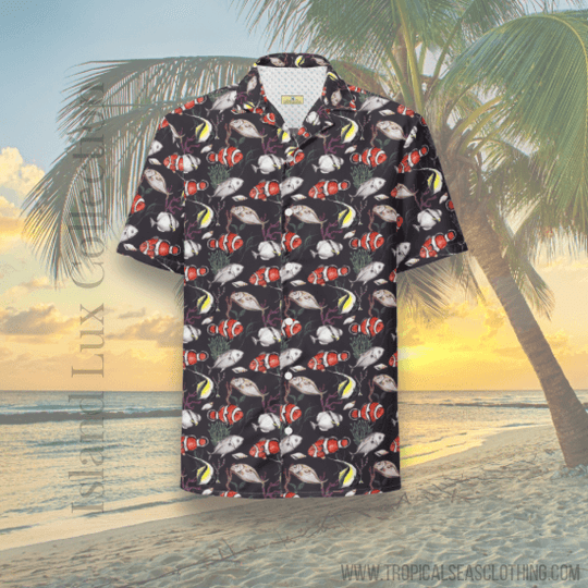 Murky Reef Tropical Saltwater Fish Hawaiian Shirt - One Revolver Surfboards