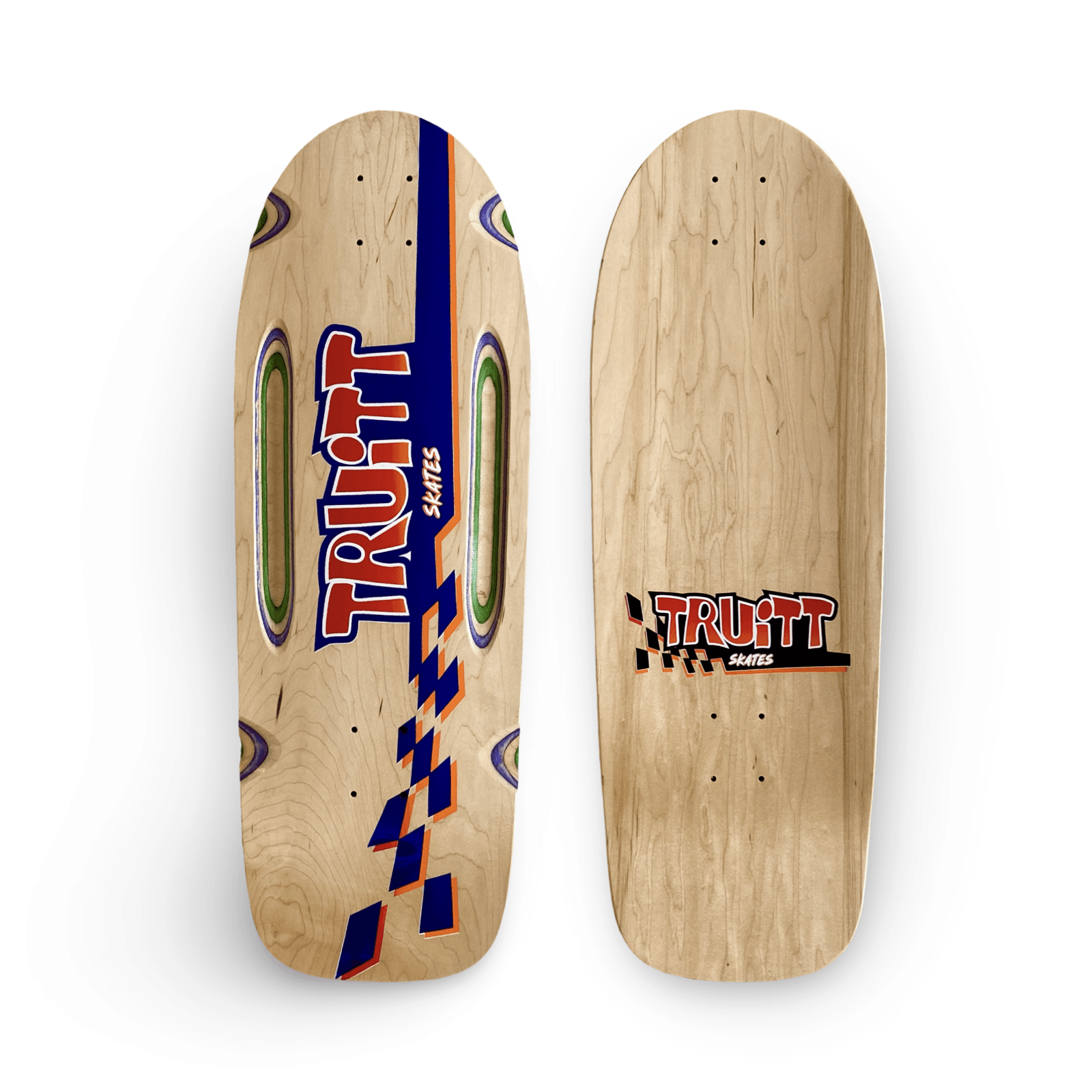 Truitt Skates Routed 10”x30” Limited Edition Deck HAND-PAINTED (1 of 10) - One Revolver Surfboards