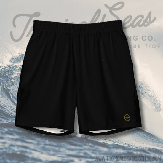 Men's Black Eco Board Shorts - One Revolver Surfboards