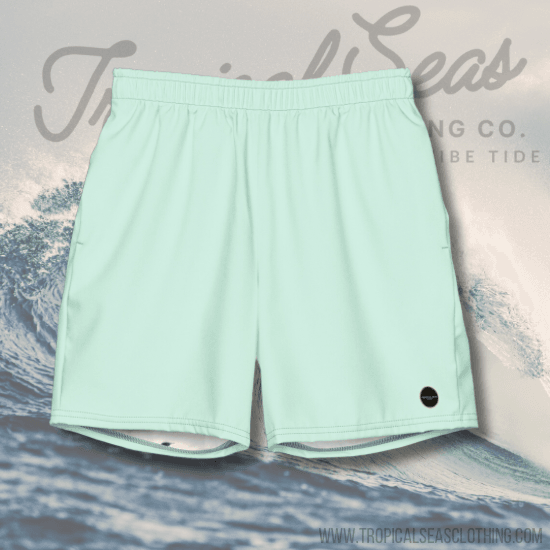 Men's Sea Green Eco Board Shorts - One Revolver Surfboards