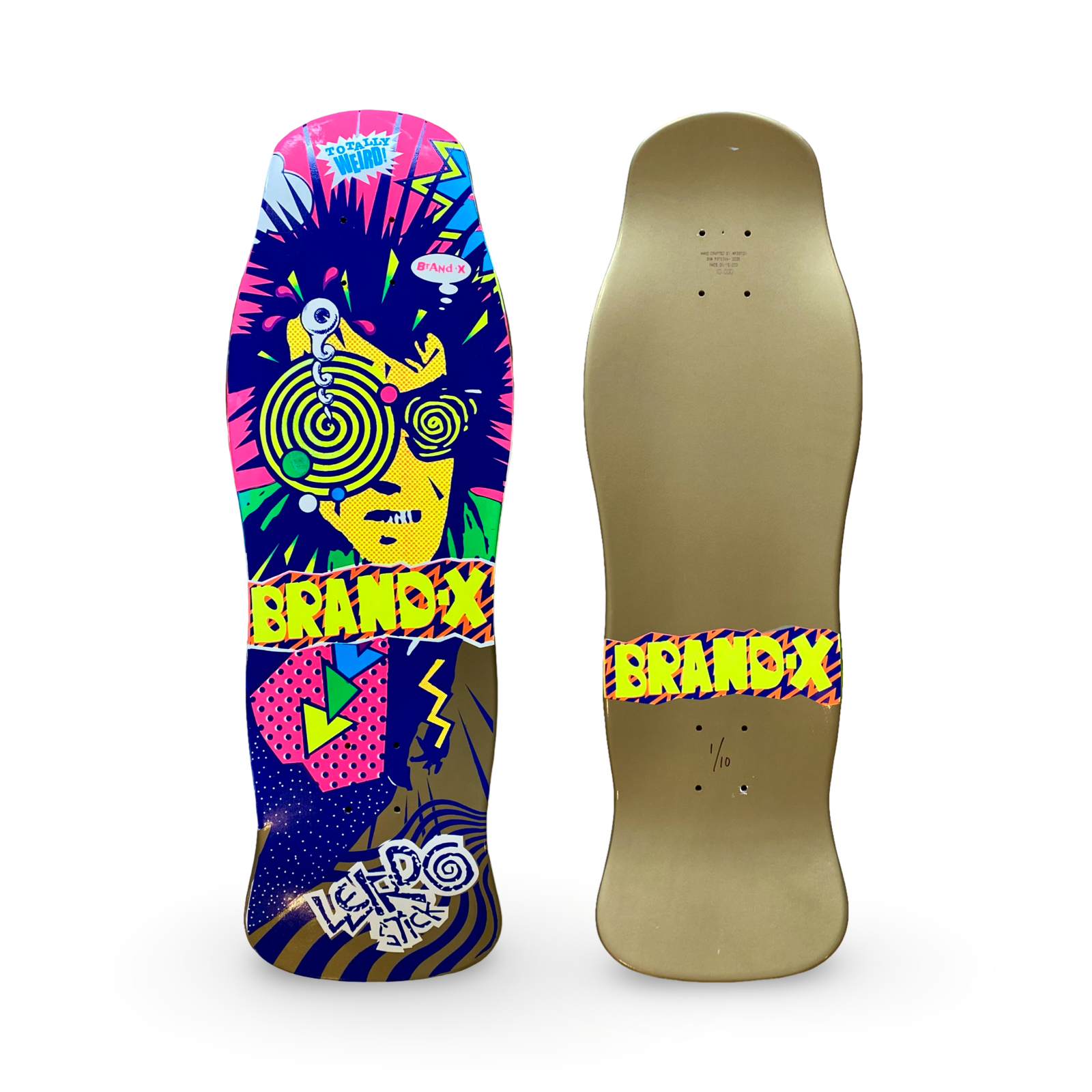 Weirdo-Stick Limited Edition Deck 10"x30.25" HAND PAINTED (1 of 10) - One Revolver Surfboards