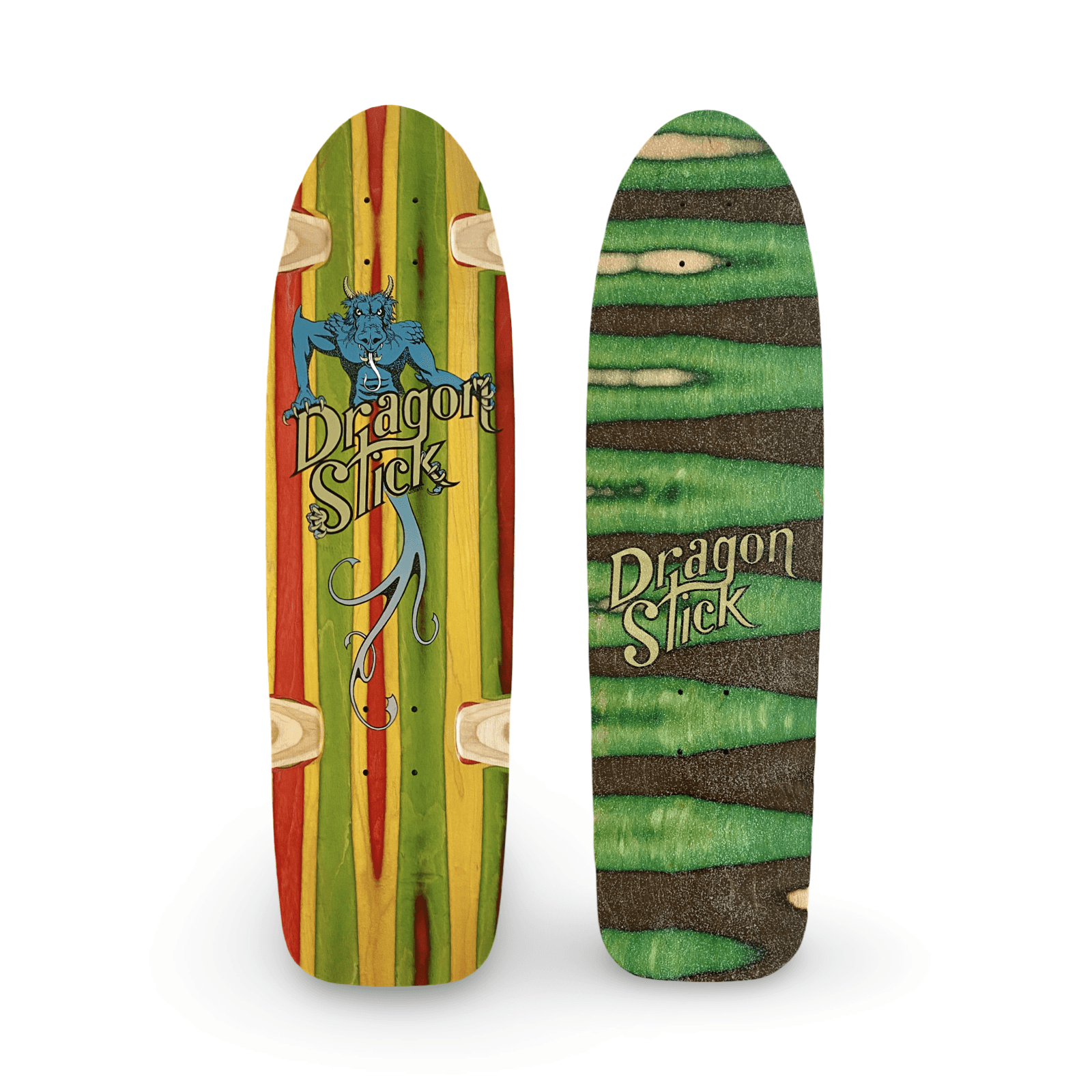 Dragon Stick ONE-OF-A-KIND & HAND-PAINTED CRUISER Deck or Complete 8.5”x31” (1 of 1) - One Revolver Surfboards