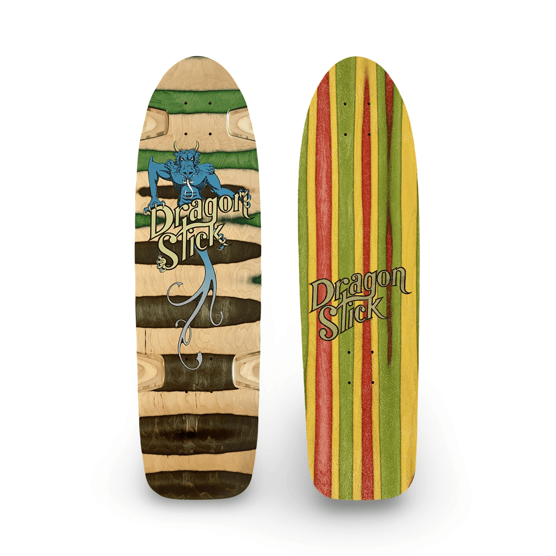 Dragon Stick ONE-OF-A-KIND & HAND-PAINTED CRUISER Deck or Complete 8.5”x31” (1 of 1) - Skateboard Decks - One Revolver Surfboards