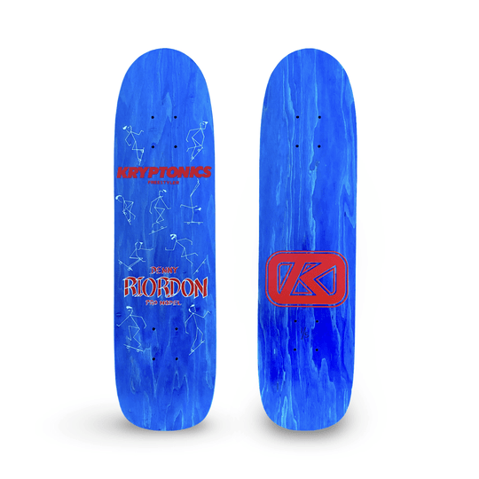 Denny Riordon Stick Man FREESTYLE Limited Edition Deck 7.3” x 27.75” HAND PAINTED (1 of 5) - Skateboard Decks - One Revolver Surfboards
