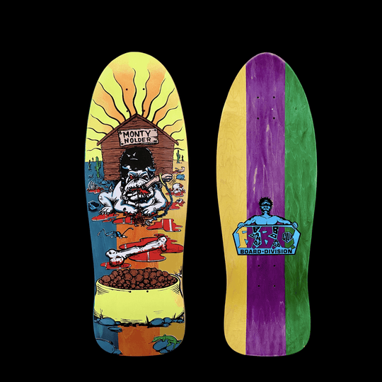 BBC Monty Nolder Bulldog #2 ONE OF A KIND Deck 10.25”x31” HAND-PAINTED (1 of 1) - One Revolver Surfboards