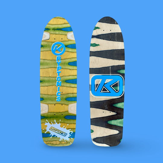 Kryptonics ONE-OF-A-KIND & HAND-PAINTED CRUISER Deck or Complete 8.5”x31” (1 of 1) - One Revolver Surfboards