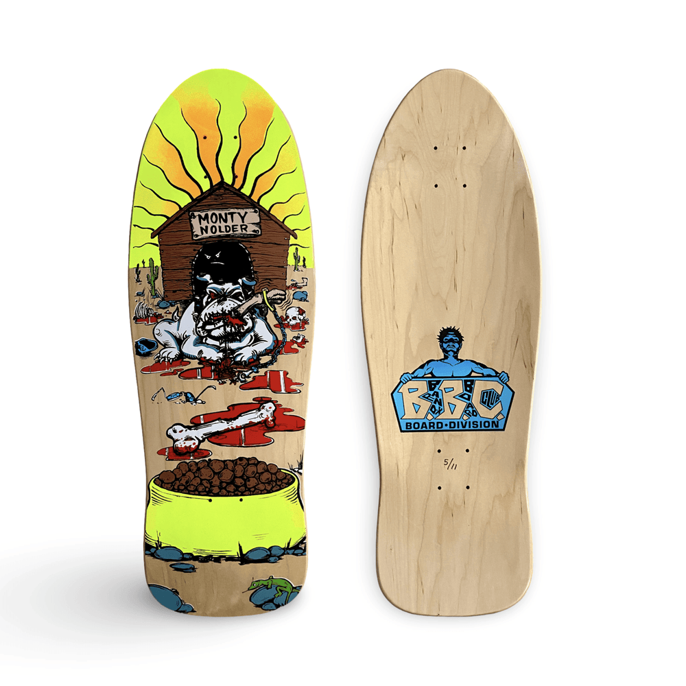 Monty Nolder Bulldog #2 Limited Edition BBC Deck 10.25”x31” HAND-PAINTED (1 of 11) - One Revolver Surfboards