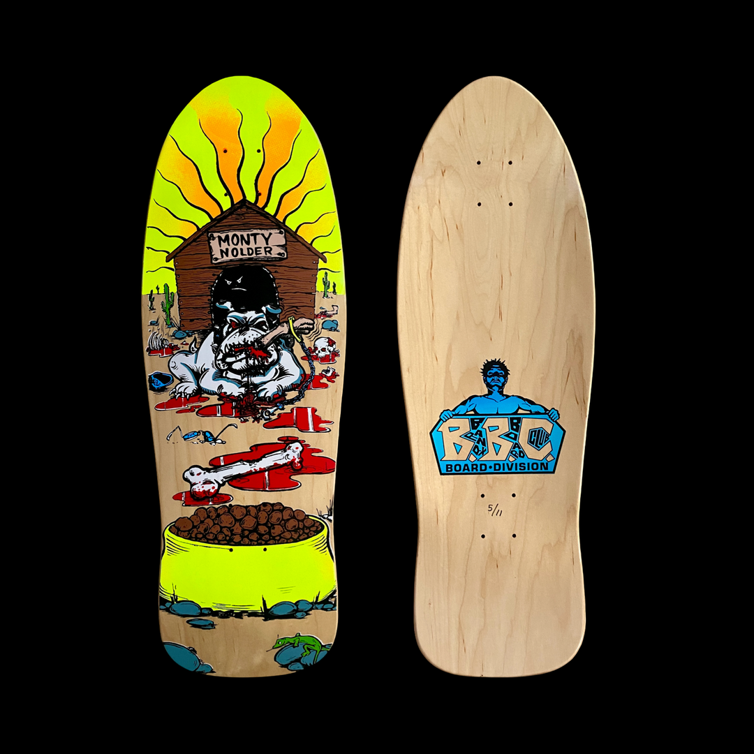 Monty Nolder Bulldog #2 Limited Edition BBC Deck 10.25”x31” HAND-PAINTED (1 of 11)