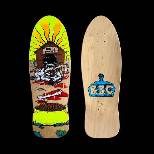 Monty Nolder Bulldog #2 Limited Edition BBC Deck 10.25”x31” HAND-PAINTED (1 of 11)