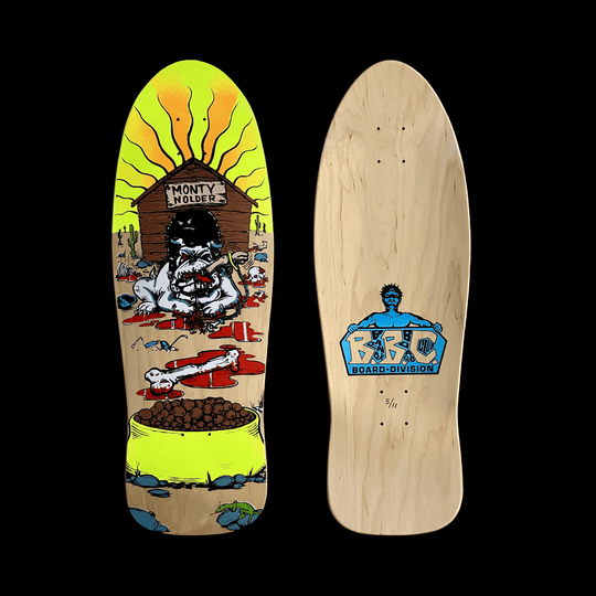 Monty Nolder Bulldog #2 Limited Edition BBC Deck 10.25”x31” HAND-PAINTED (1 of 11) - One Revolver Surfboards