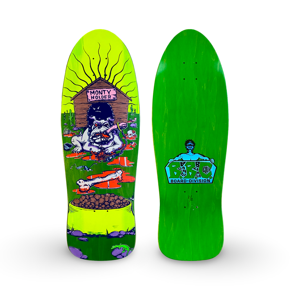 Monty Nolder Bulldog #2 BBC Limited Edition Deck 10.25”x31” HAND-PAINTED (1 of 2)