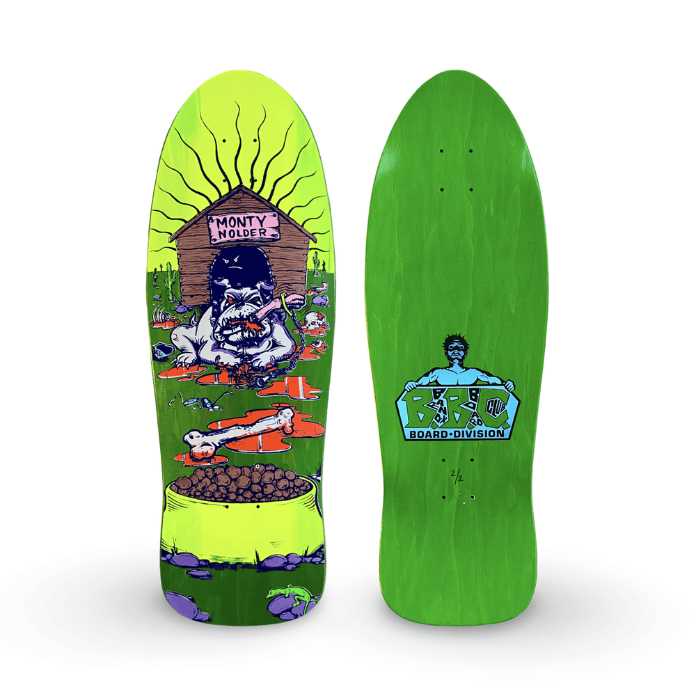 Monty Nolder Bulldog #2 BBC Limited Edition Deck 10.25”x31” HAND-PAINTED (1 of 2) - One Revolver Surfboards