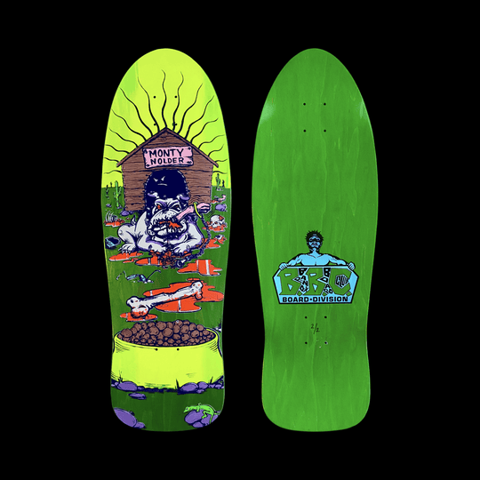 Monty Nolder Bulldog #2 BBC Limited Edition Deck 10.25”x31” HAND-PAINTED (1 of 2) - One Revolver Surfboards