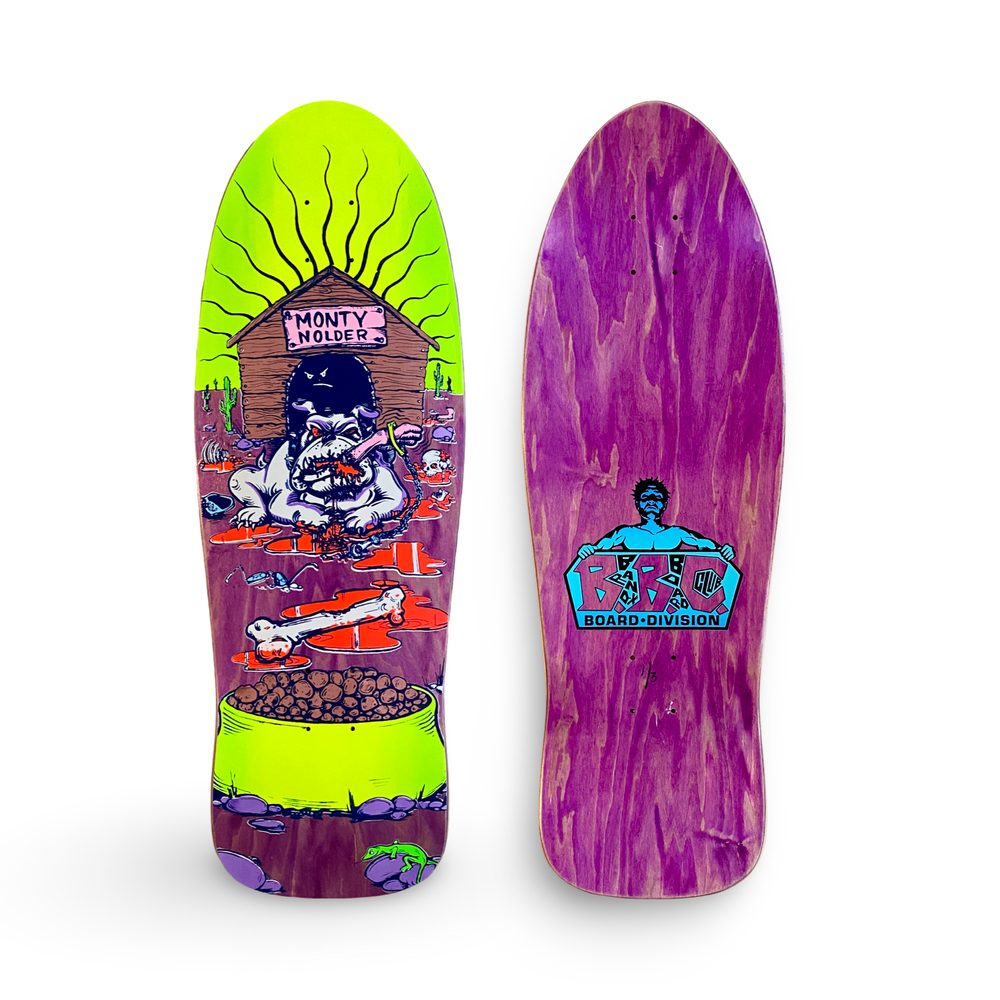 Monty Nolder Bulldog #2 BBC Limited Edition Deck 10.25”x31” HAND-PAINTED (1 of 3)