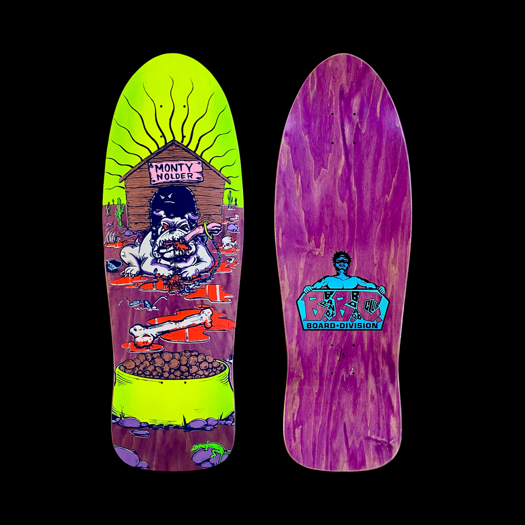 Monty Nolder Bulldog #2 BBC Limited Edition Deck 10.25”x31” HAND-PAINTED (1 of 3)